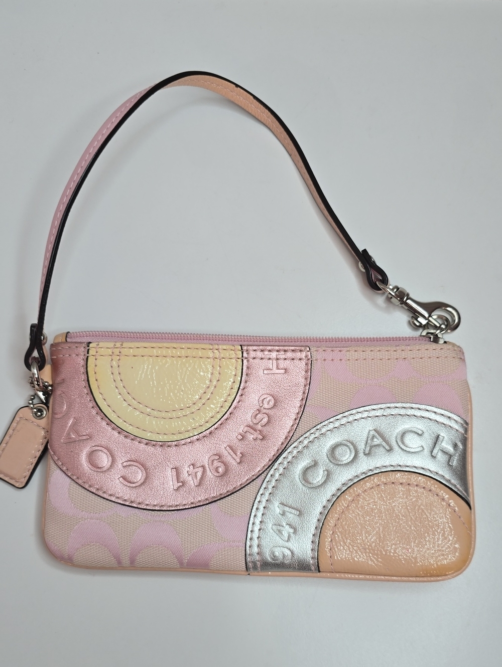 Vintage Coach Patchwork Wristlet